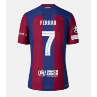 Fotbalové Dres Barcelona Ferran Torres #7 Domácí 2023-24 Krátký Rukáv